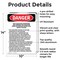 Signmission Qualified Personnel Operate This Machine Danger Sign, Aluminum, 10in W x 14in L, 2PK OS-2PACK-DS-A-1014-L-1869 - alternate 8